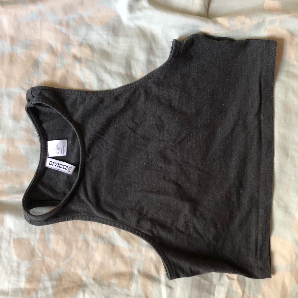 Grey Crop Top